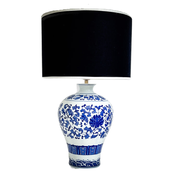 Lampe Ming - bleu marine