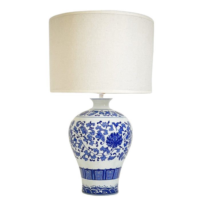 Lampe Ming - écru