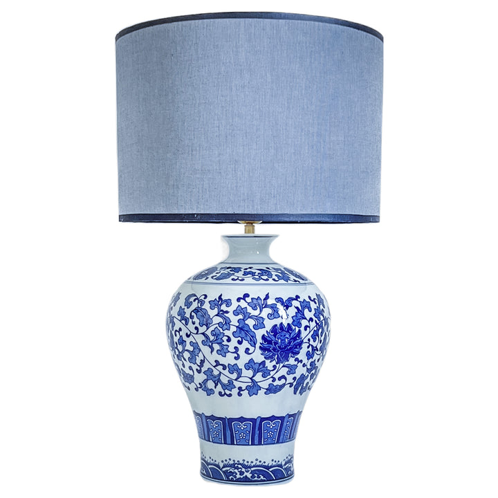 Lampe Ming - bleu clair