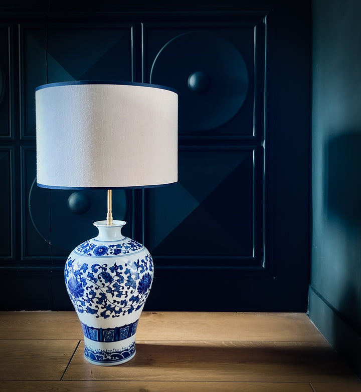 Lampe Ming - bleu clair