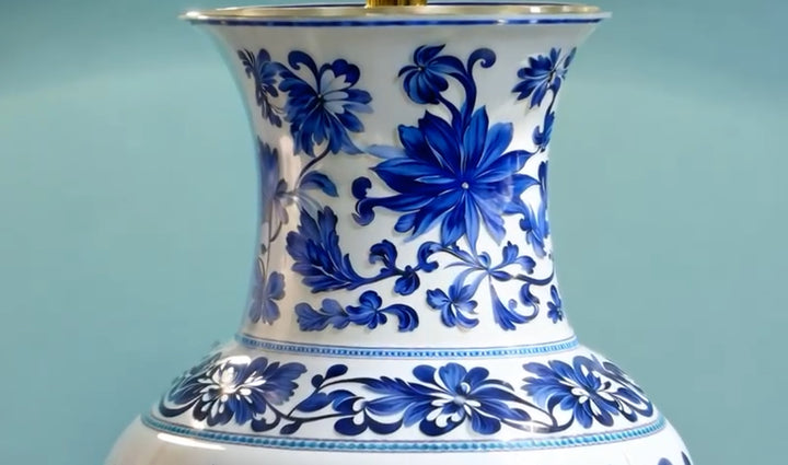 Lampe Floréale - écru